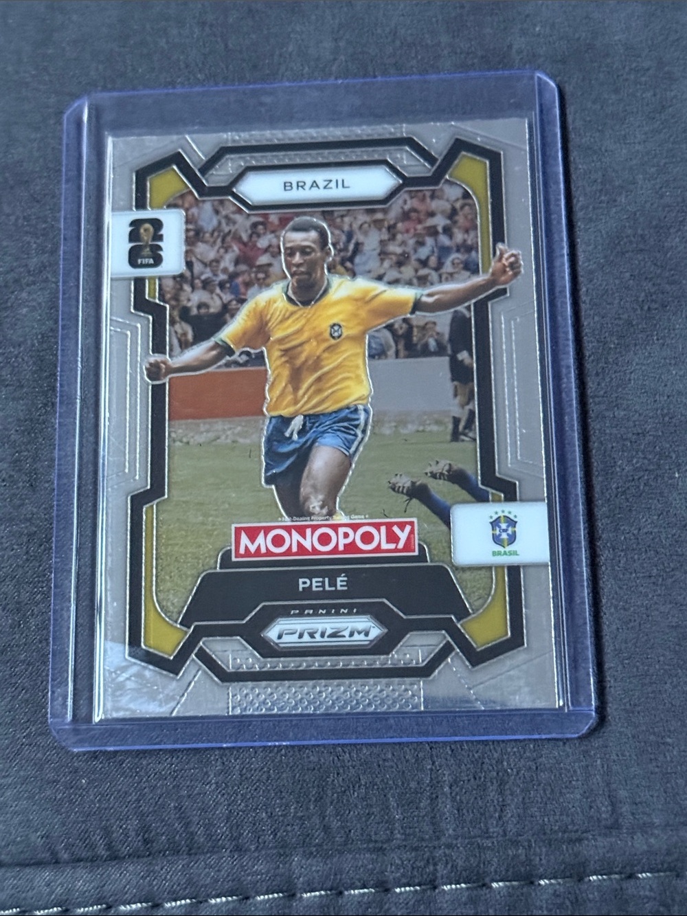 Panini Prizm Monopoly Pelé Card - Yellow & Blue